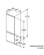Siemens KI87VVSE0G Fridge Freezer 70/30 Integrated Sliding