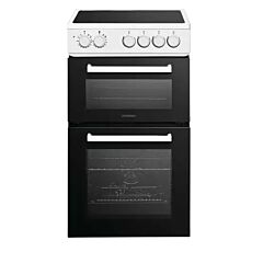 Statesman EDC150W Cooker Double White 50Cm Ceramic