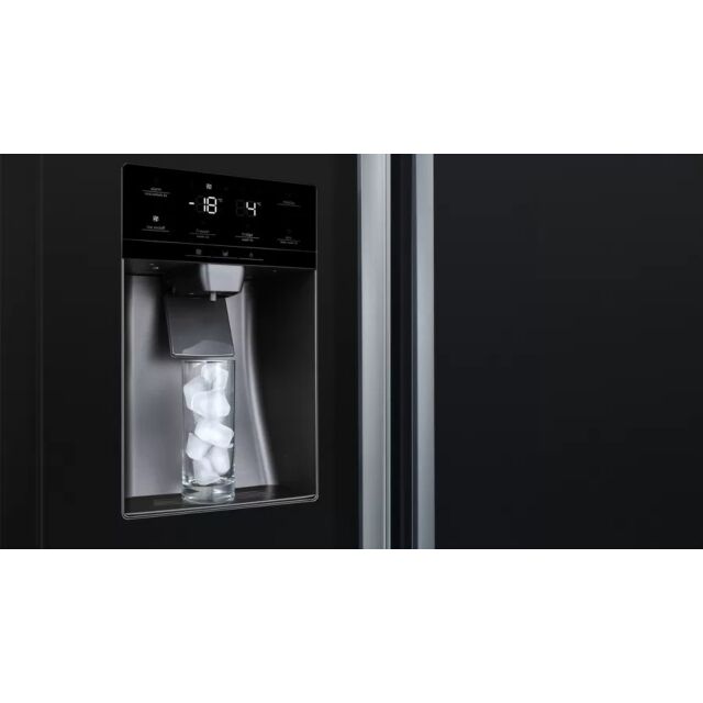 Bosch KAD93VBFPG Fridge Freezer American Style Ice + Water Black