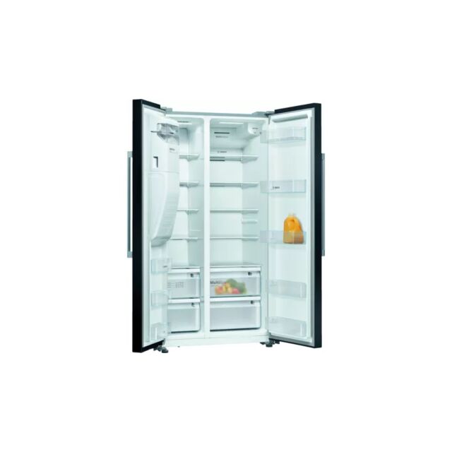 Bosch KAD93VBFPG Fridge Freezer American Style Ice + Water Black
