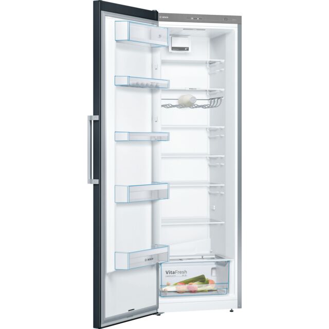 Bosch KSV36VB3PG Fridge Larder 186Cm Black