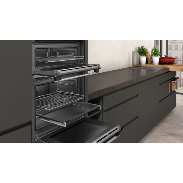 Neff U2ACM7HN0B Oven Double Built In Pyrolytic