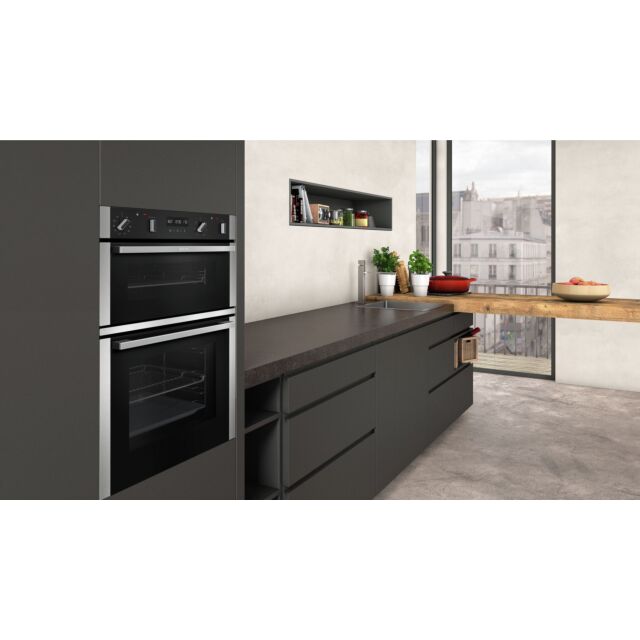 Neff U2ACM7HN0B Oven Double Built In Pyrolytic