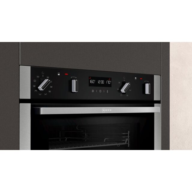 Neff U2ACM7HN0B Oven Double Built In Pyrolytic