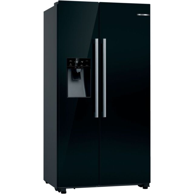 Bosch KAD93VBFPG Fridge Freezer American Style Ice + Water Black