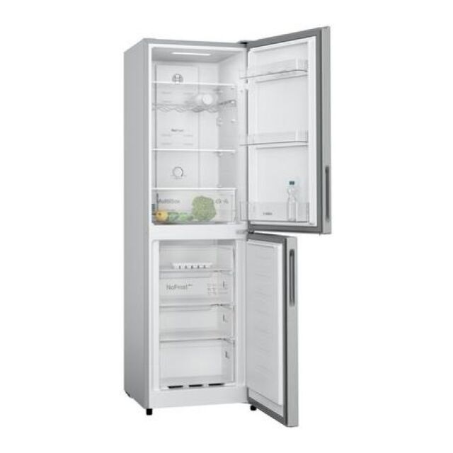 Bosch KGN27NLFAG Fridge Freezer Frost Free 55Cm Silver