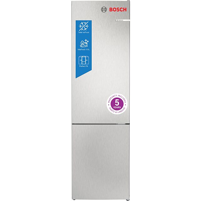 Bosch KGN392LDFG Fridge Freezer 203Cm No Frost Silver Inox
