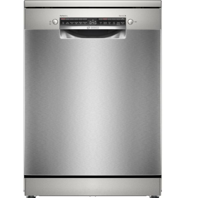 Bosch SMS6ZCI10G Dishwasher Free Standing 3 Drawer Zeolith Silver Inox