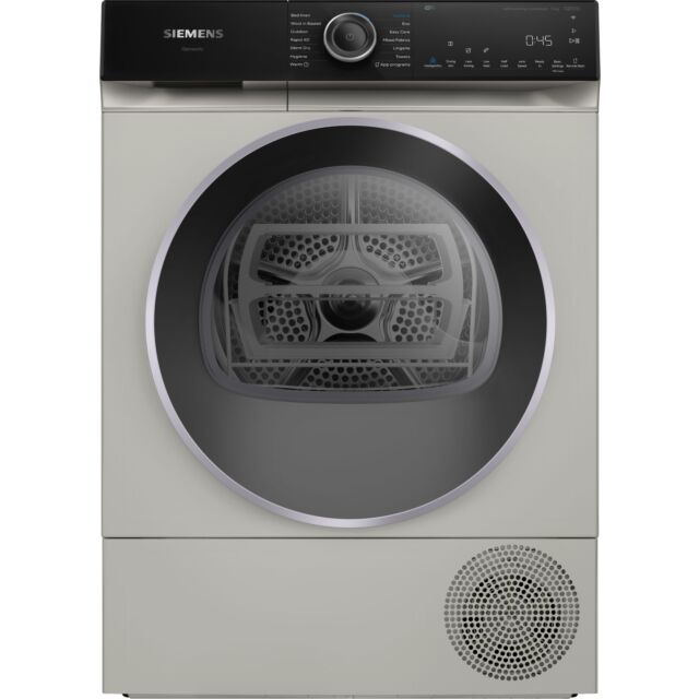 Siemens WQ46H2DXGB Tumble Dryer 9Kg Heat Pump Self Cleaning Silver