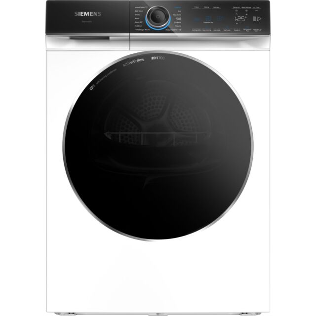 Siemens WR47B2CSGB Tumble Dryer 9Kg Heat Pump Self Cleaning Silver