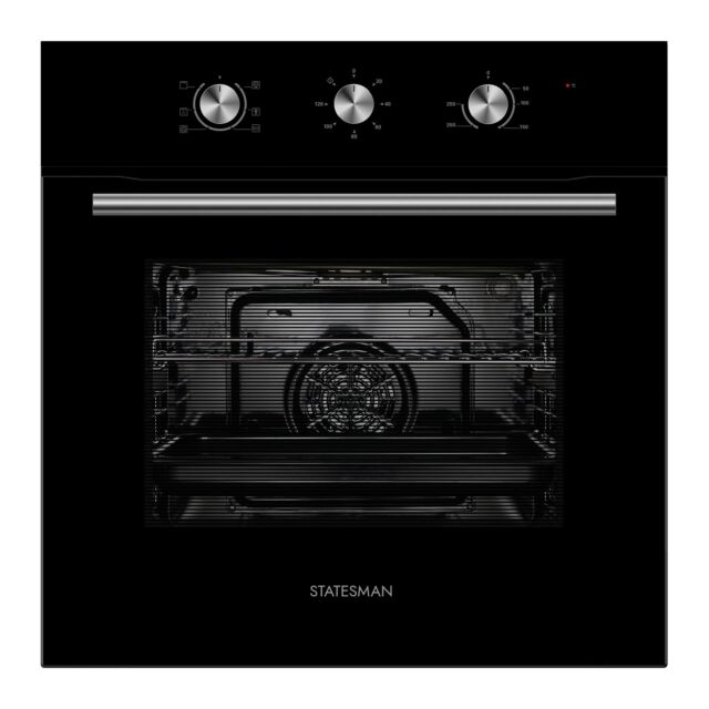 Statesman BSF60BL Oven Single Black