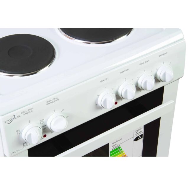 Statesman DELTA50W Cooker Single Cavity 50Cm White