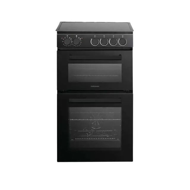 Statesman EDC150X Cooker Double Silver 50Cm Ceramic 