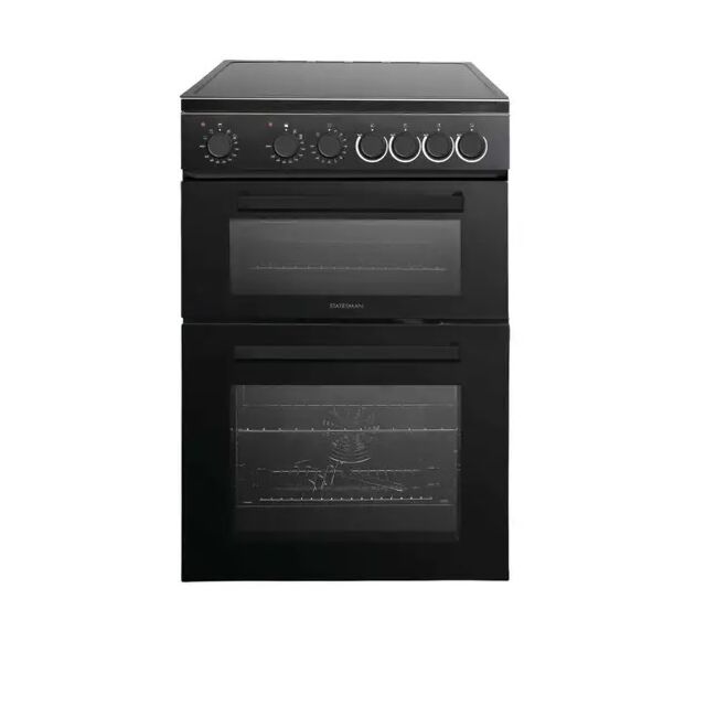 Statesman EDC160B Cooker Double 60Cm Black Ceramic